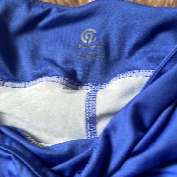 Blue workout shorts with spandex attached - Picture 3 of 4